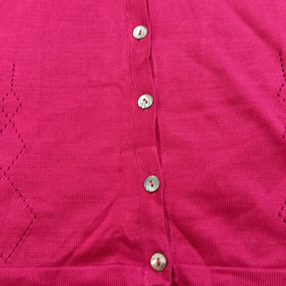 NWT Barbie Pink Silk Sweater. Size Petite Small. - Picture 4 of 7